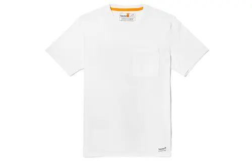 Timberland Set in Sleeve T Shirt Men's White