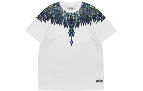 FILA FUSION Marcelo Burlon Collaboration Collection SS22 T Shirt Unisex Standard White