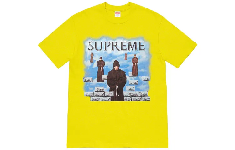 Supreme FW19 T Shirt Unisex Yellow