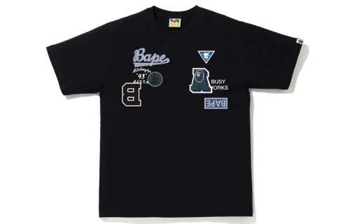A BATHING APE Bape T Shirts Unisex Crew Neck Moderate Straight Fit