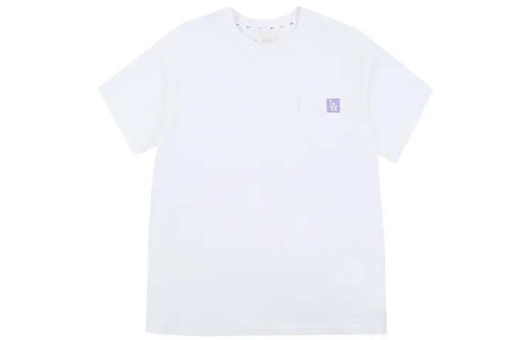 MLB T-Shirts Unisex White Crew Neck Moderate