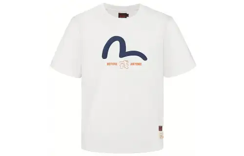 EVISU T Shirts Men's Crew Neck Moderate Straight Fit
