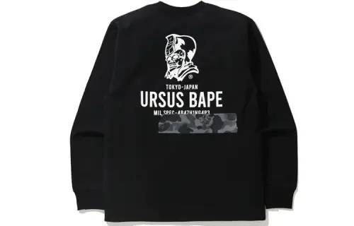 A BATHING APE T Shirts Men's Crew Neck Moderate Straight Fit