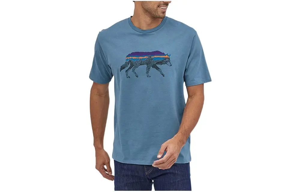 Patagonia Back For Good T-Shirts Men's Crew Neck Moderate