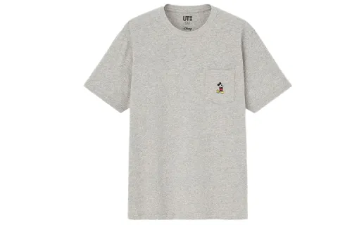 UNIQLO x Disney Co brand T Shirt Unisex Gray