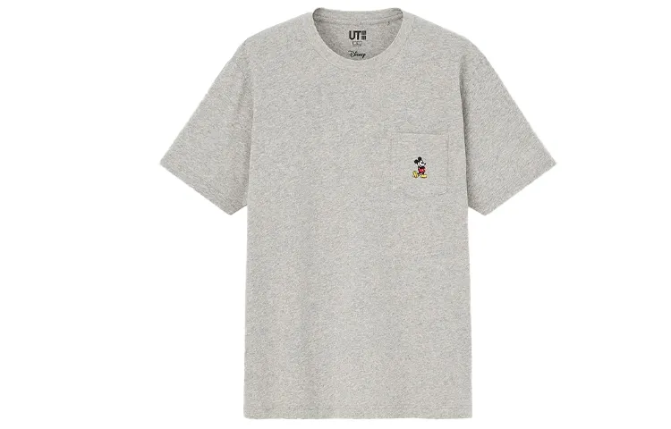UNIQLO x Disney Co brand T Shirt Unisex Gray