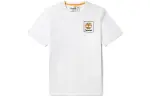 Timberland T Shirts Men's White Crew Neck Moderate Straight Fit