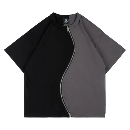 XINYINSU Deconstruction T Shirts Unisex Crew Neck Moderate Straight Fit
