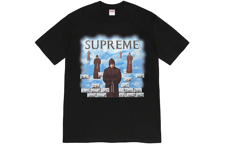 Supreme Print T Shirt Unisex Black
