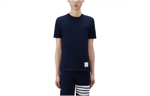 THOM BROWNE Classic Pique 4 Bar T Shirt