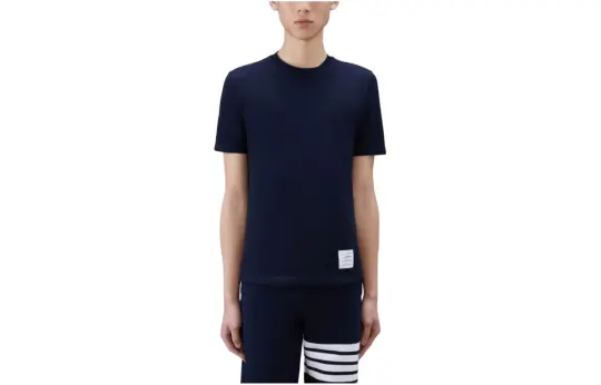 THOM BROWNE Classic Pique 4 Bar T Shirt