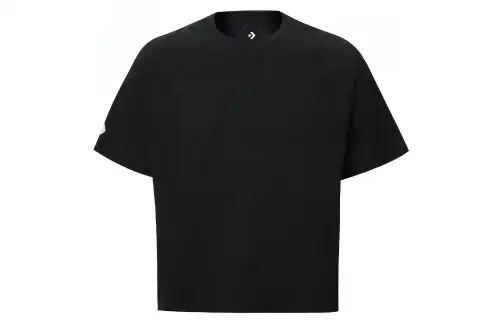 Converse T Shirts Unisex Ink Black Crew Neck Moderate Straight Fit