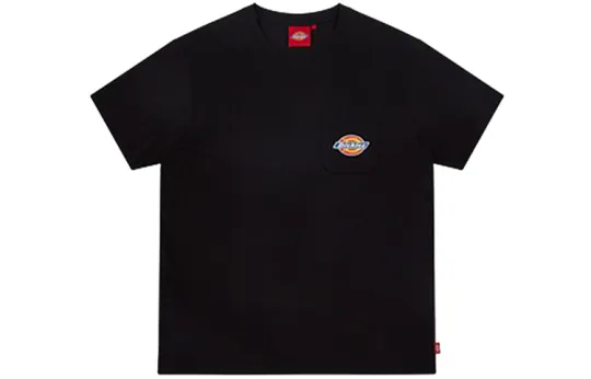 Dickies T Shirts Men's Black Crew Neck Moderate Heavyweight