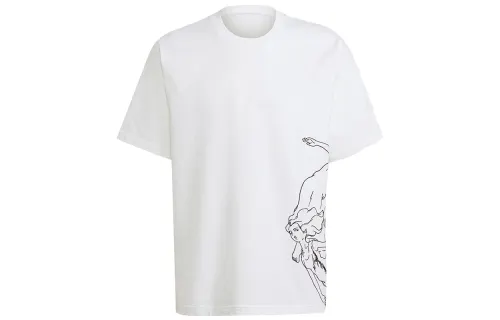Adidas Originals T Shirts Men's White Crew Neck Moderate Straight Fit