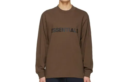 Fear Of God Essentials X Ssense Boxy Long Sleeve T Shirt Applique Logo