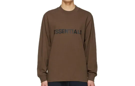 Fear Of God Essentials X Ssense Boxy Long Sleeve T Shirt Applique Logo