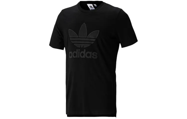 Adidas Originals Trefoil T Shirts Men's Crew Neck Moderate Straight Fit