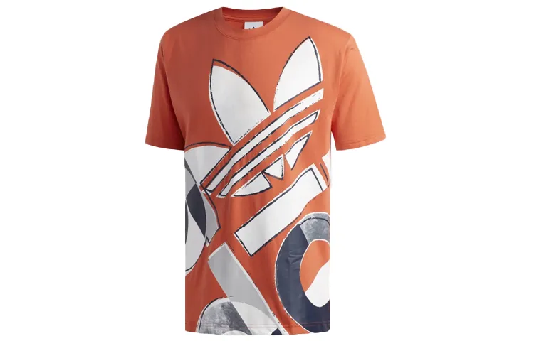 Adidas Originals T-Shirts Men's Crew Neck Moderate Straight Fit