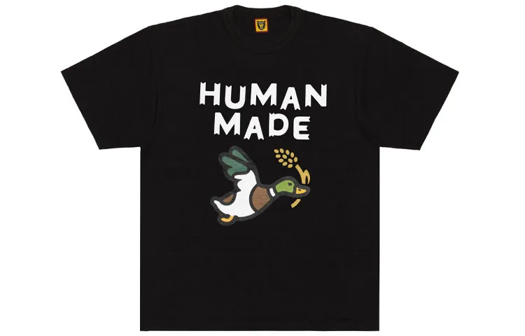 HUMAN MADE T Shirts Unisex Crew Neck Moderate Straight Fit