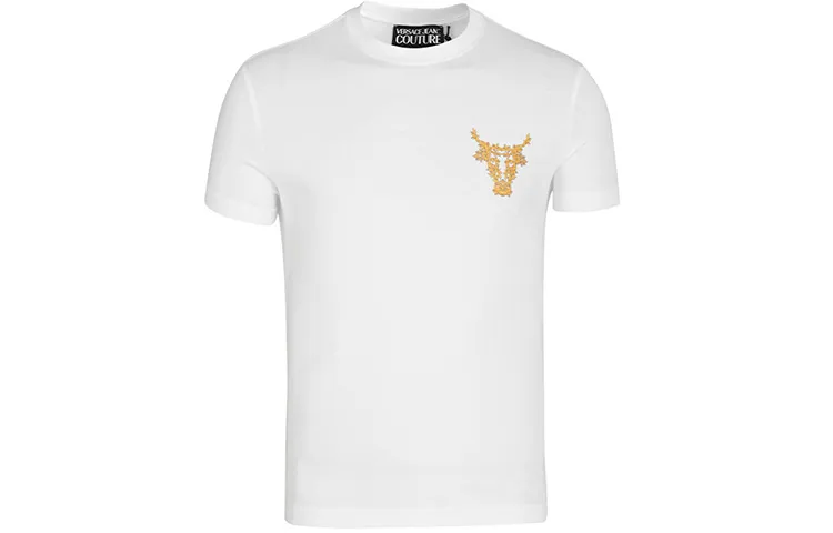 VERSACE JEANS COUTURE SS21 T Shirt Men's White Gift Recommendation
