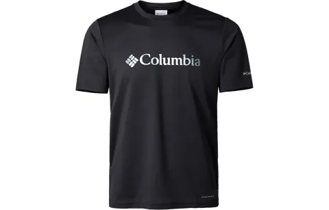 Columbia T-Shirts Men's Black Crew Neck Moderate