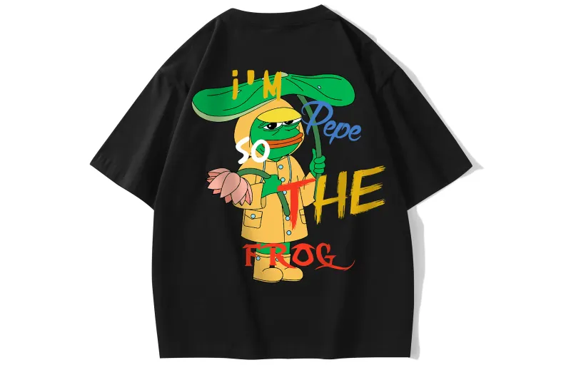 Pepe The Frog T Shirts Unisex Crew Neck Moderate Straight Fit