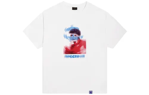 MIND ERROR Straight Fit T Shirt Unisex White
