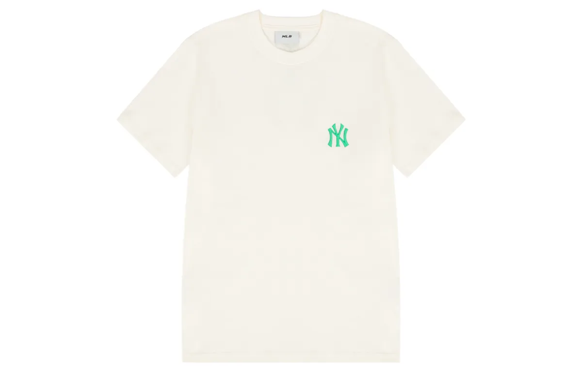 MLB Drop Shoulder Sleeve T Shirt Unisex White
