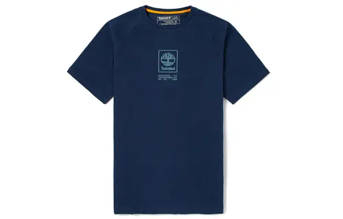 Timberland Raglan Sleeve T Shirt Men's Marine Dark Blue