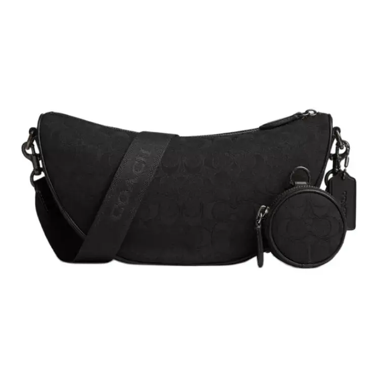 COACH HALL Fabric With Calfskin Crossbody Bags Large Men's Black