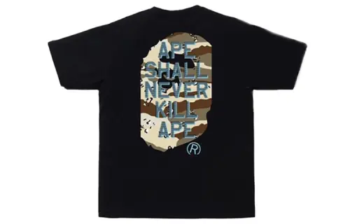 Bape Desert Camo Ape Head Tee
