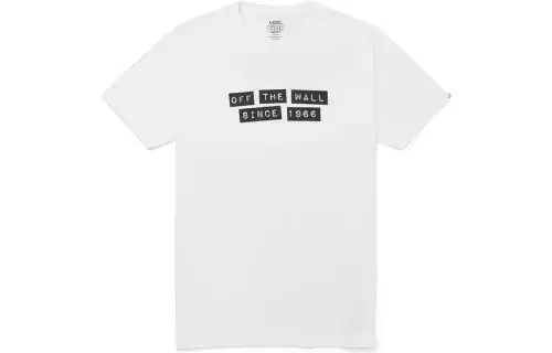 Vans X BAKER X BAKER T Shirts Men's White Crew Neck Moderate Other