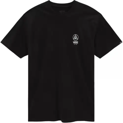 Vans T Shirts Men's Black Crew Neck Moderate Straight Fit