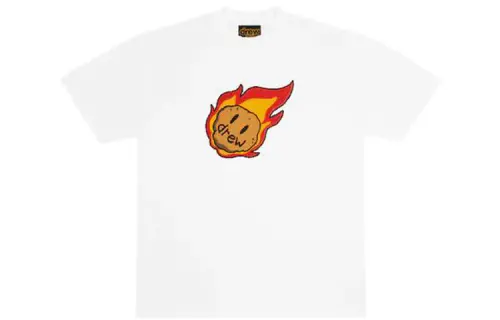 Drew house Smiley Collection T Shirts Unisex White Crew Neck Moderate Straight Fit