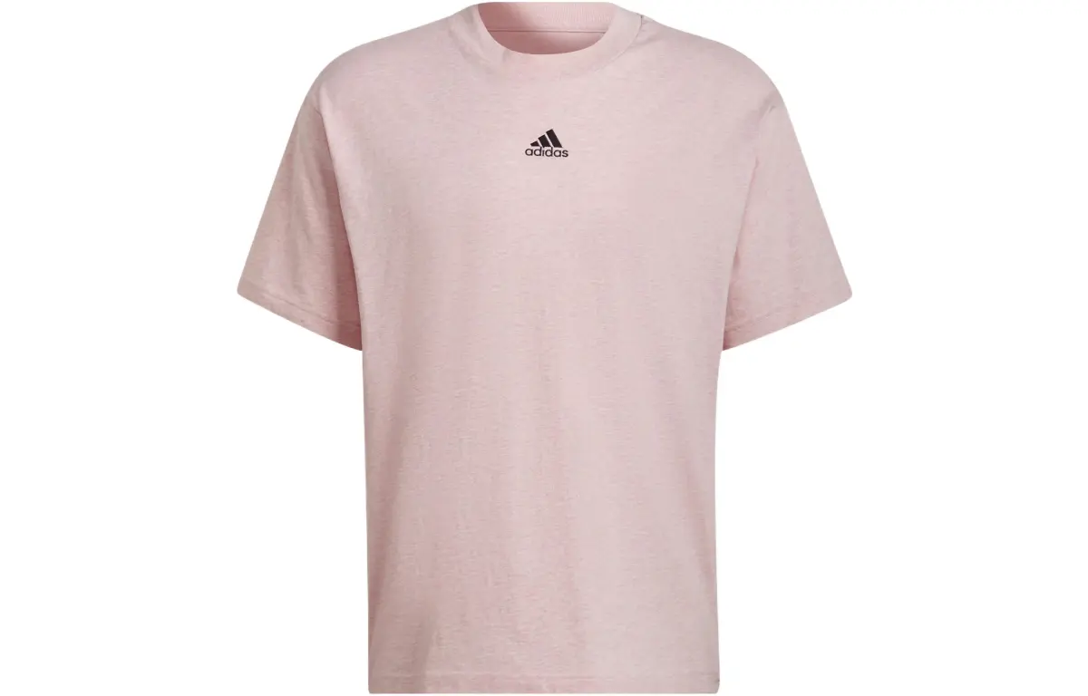 Adidas Drop Shoulder Sleeve T Shirt Unisex Pink