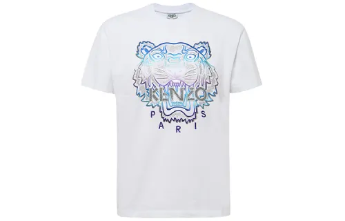 KENZO T Shirts Men's White Crew Neck Moderate Straight Fit