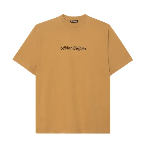 Balenciaga T Shirt Loose Fit Men's Khaki