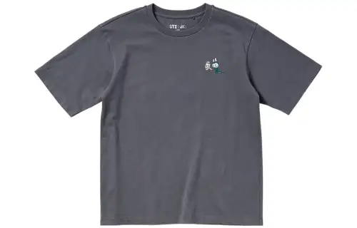 UNIQLO x POP MART T Shirt Unisex Dark Gray
