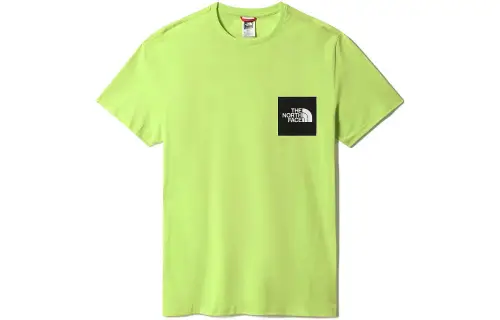 THE NORTH FACE T Shirts Men's Green Crew Neck Moderate Straight Fit
