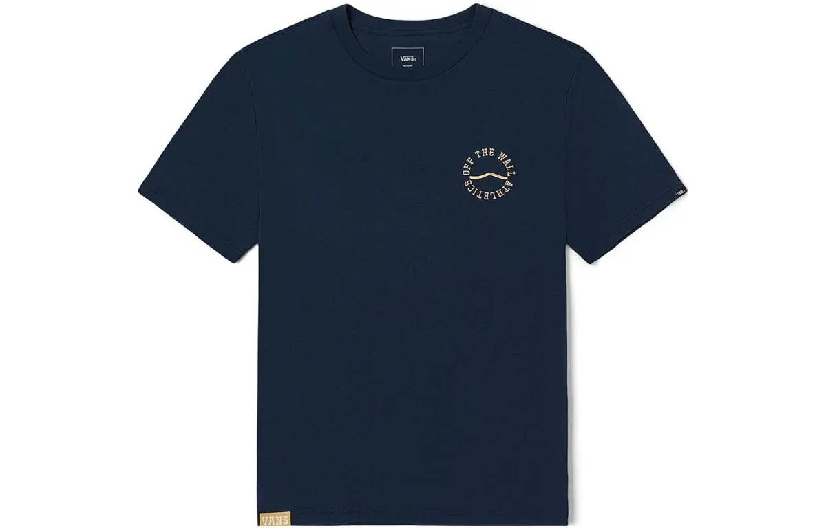Vans T-Shirts Unisex Dark Blue Crew Neck Moderate