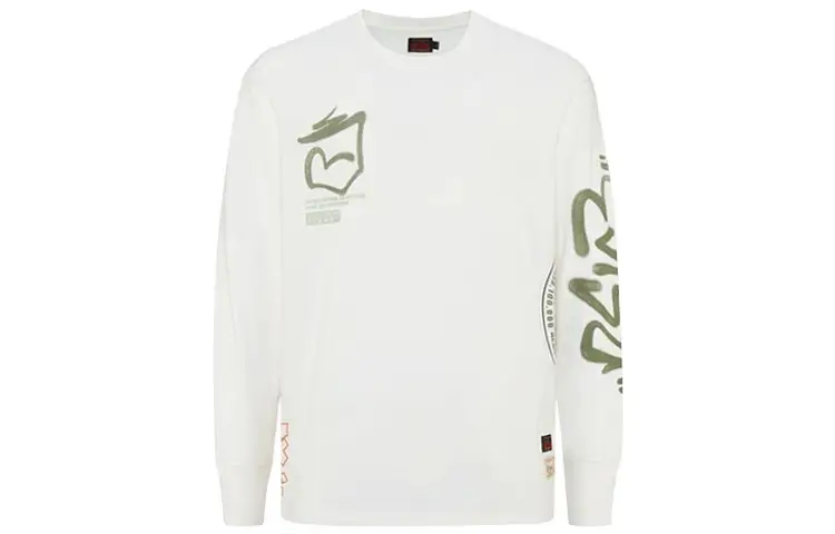 EVISU T Shirts Men's White Crew Neck Moderate Straight Fit