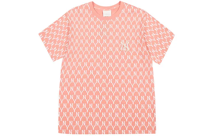 MLB Set in Sleeve T Shirt Unisex Light Pink