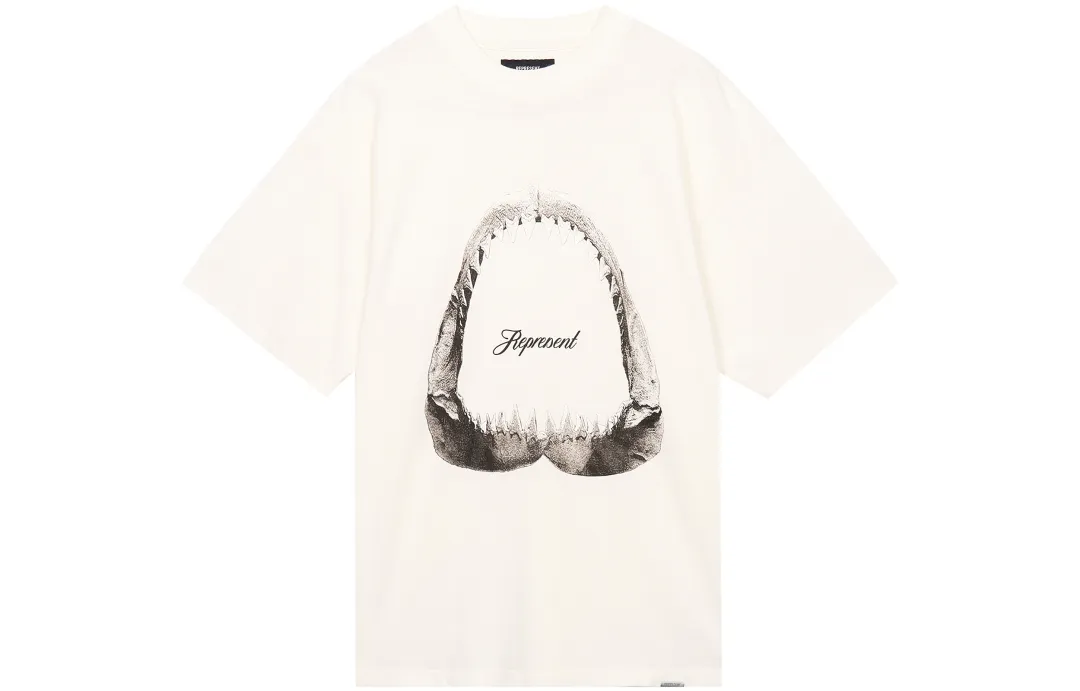 REPRESENT T Shirts Men's White Crew Neck Thin Straight Fit