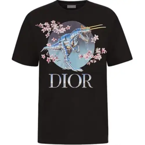 DIOR Quarterly New Products T Shirts Men's Crew Neck Moderate Straight Fit