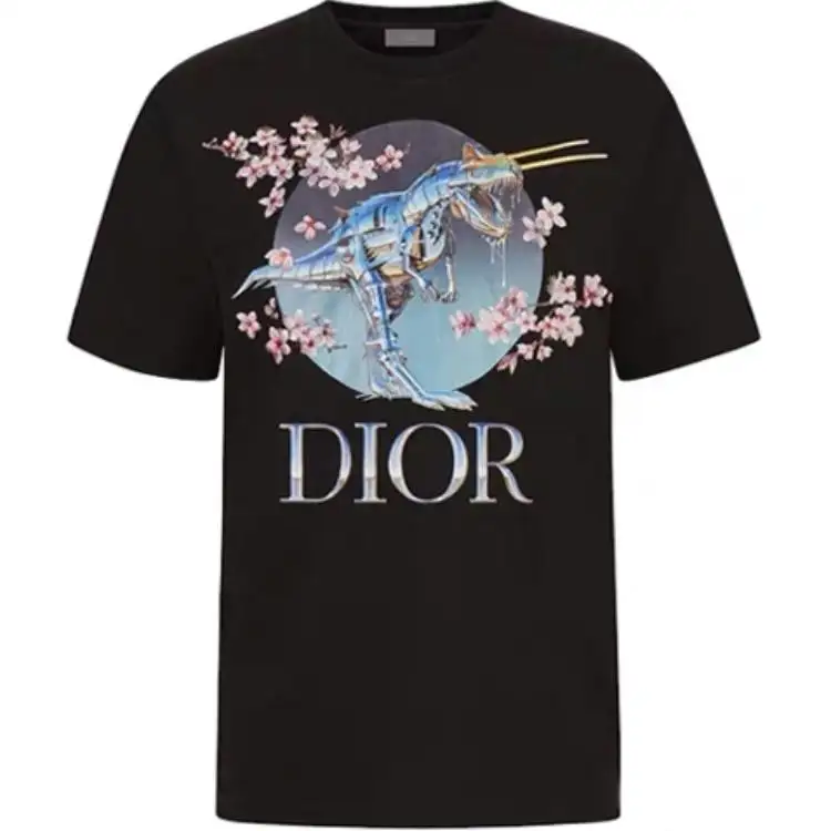DIOR Quarterly New Products T Shirts Men's Crew Neck Moderate Straight Fit