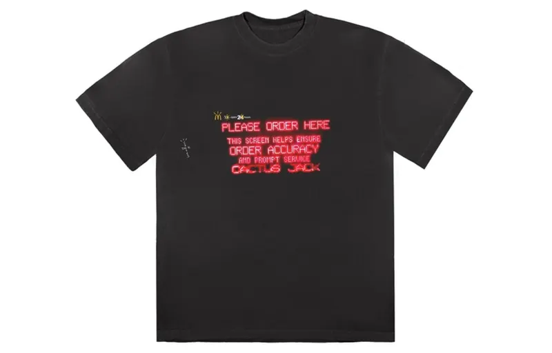 Travis Scott X McDonald's Order Here T Shirt