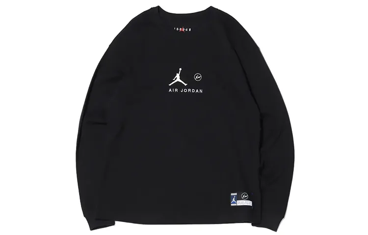 Jordan x Fragment Design T Shirt Asia Version Men's Black
