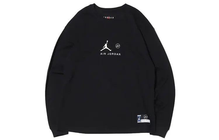 Jordan x Fragment Design T Shirt Asia Version Men's Black