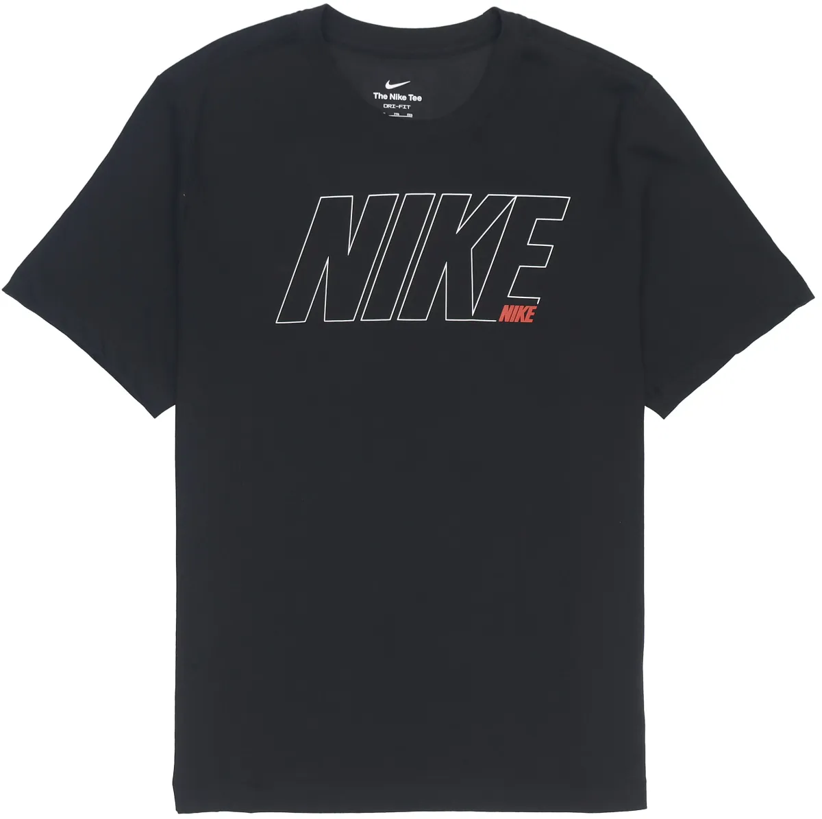 Nike T-Shirts Men's Black Crew Neck Moderate