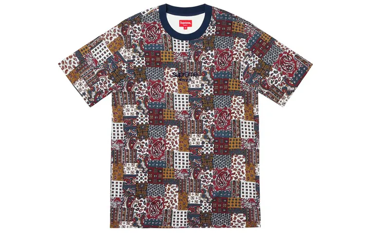 Supreme Patchwork Paisley Short Sleeve Top